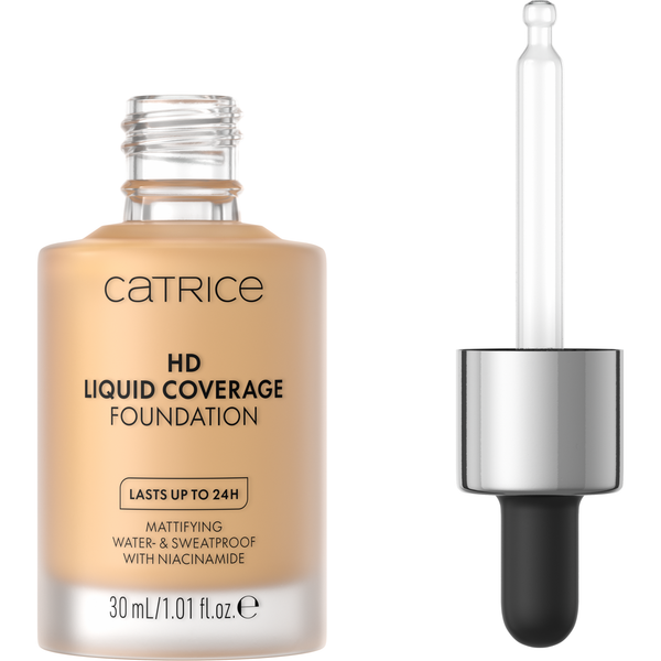 Catrice HD Liquid Coverage Foundation 035 Natural Beige, vloeibare foundation met hoge dekking