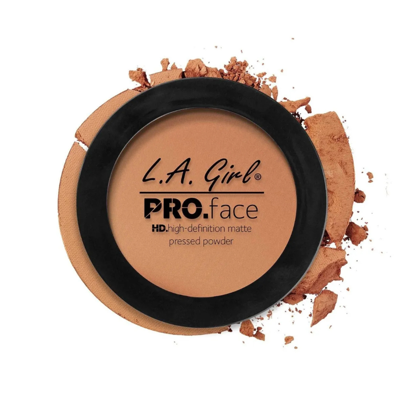LA Girl Pressed Powder GPP612 Warm Caramel, compact poeder met oil control