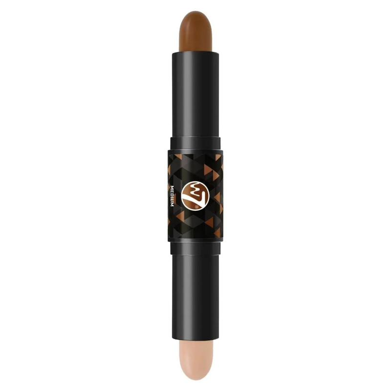 W7 Cosmetics Contour Stick Medium, contour duo met bronzer en highlighter in stickvorm