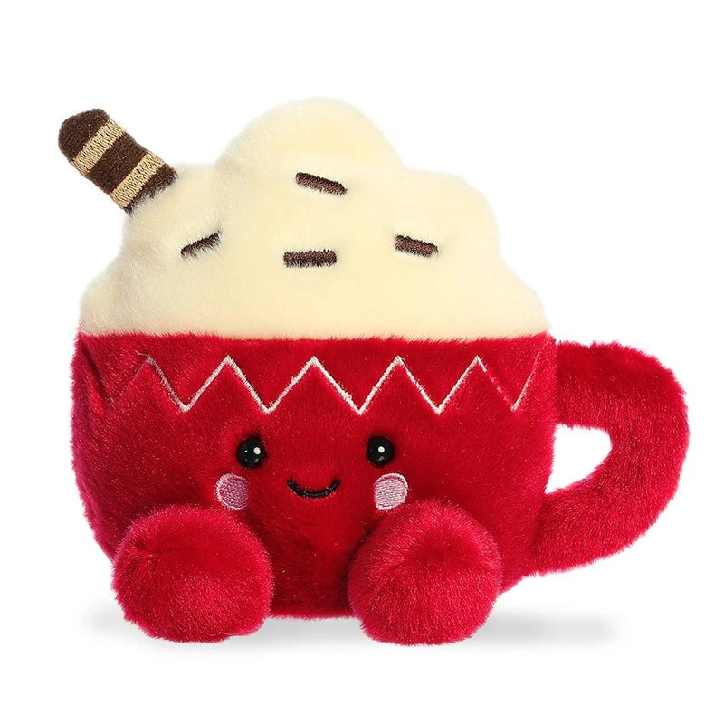 Aurora World Palm Pals Cassia Hot Cocoa, zacht knuffeltje in de vorm van warme chocolademelk