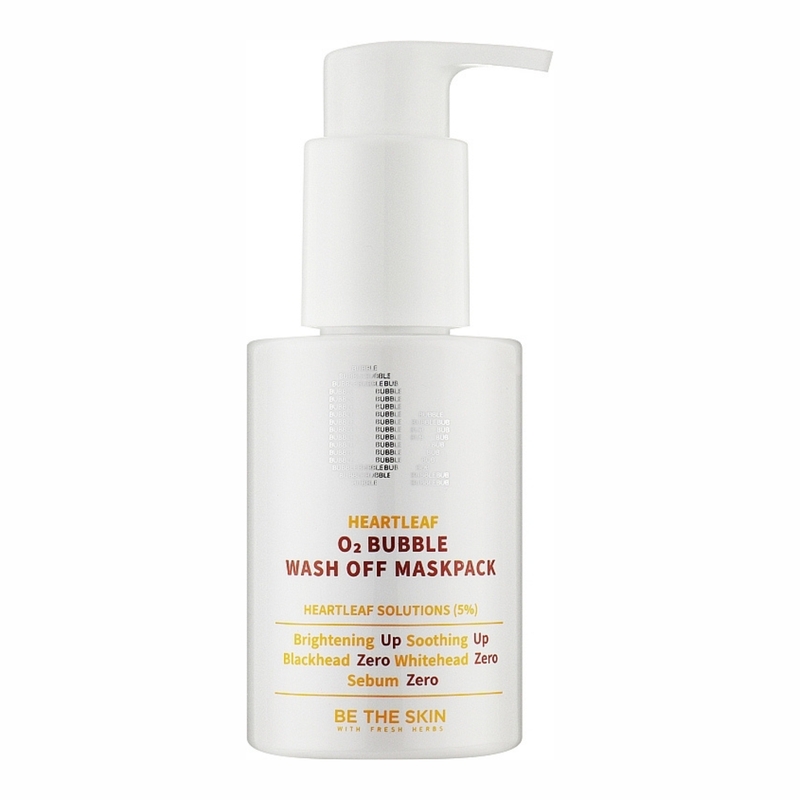 Be The Skin Heartleaf O2 Bubble Wash Off Maskpack