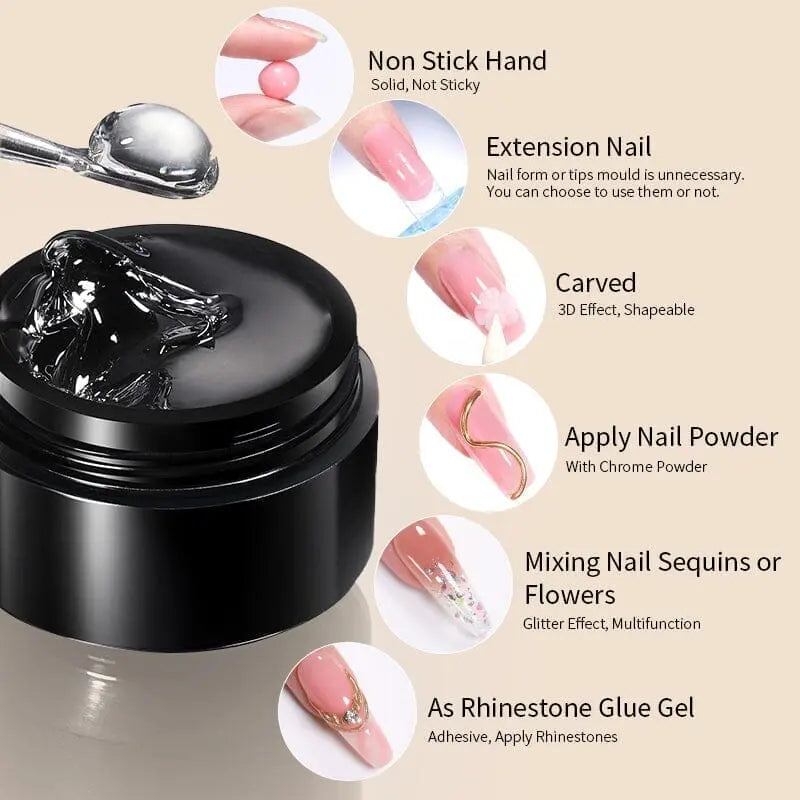 Born Pretty Pure Color & Glitter Non Stick Hand Extension Gel NEG03