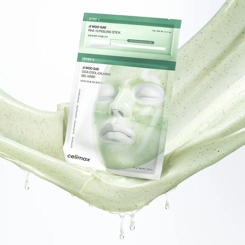 Celimax Ji Woo Gae Cica Pha Peel 2-step Gel Mask