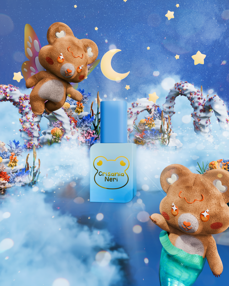 Crisania Neri Sea x Sky Magnetic Cat Eye Gel Polish Fairy Dust