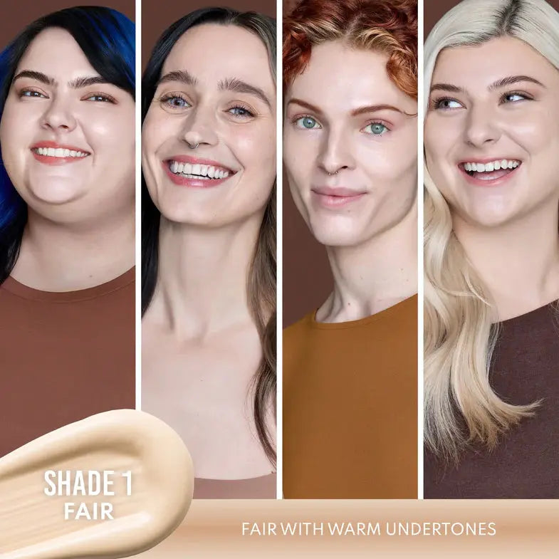 Danessa Myricks Beauty Yummy Skin Serum Skin Tint 1, lichte foundation met serum, foto 3 van 6