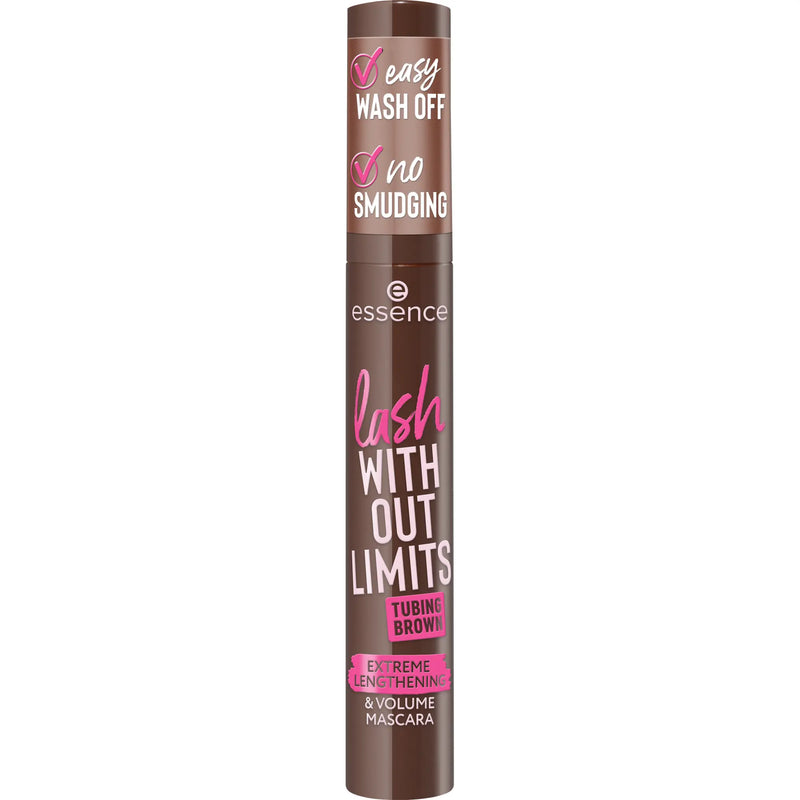 Essence Lash Without Limits Tubing Brown Extreme Lengthening & Volume Mascara 05 Brown Tubing