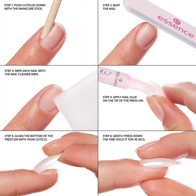 Essence What The Fake! Press-on Nails Manicure Set 03 Babyboomer