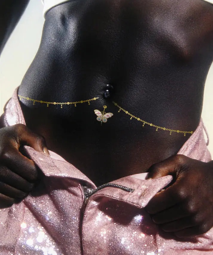 Fazit Butterfly Belly Chain and Ring Bodybond