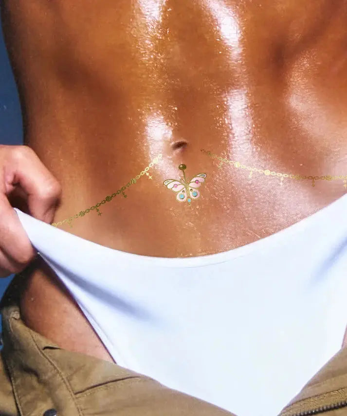 Fazit Butterfly Belly Chain and Ring Bodybond