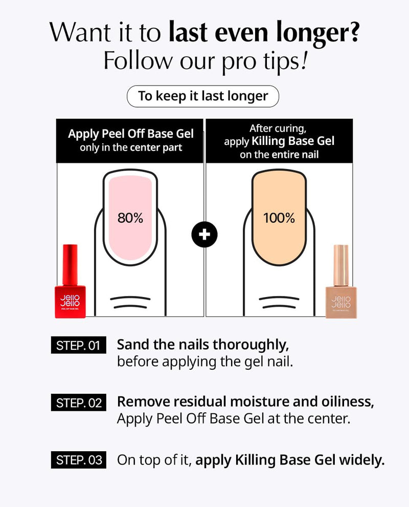 Jello Jello One Kill Remover + Peel Off Base Set
