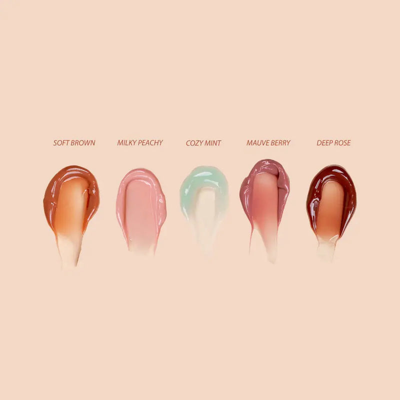 Kara Beauty Lip Syrup Moisturizing Peptide Therapy Soft Brown