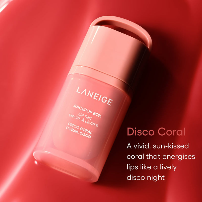 Laneige Juicepop Box Lip Tint Disco Coral