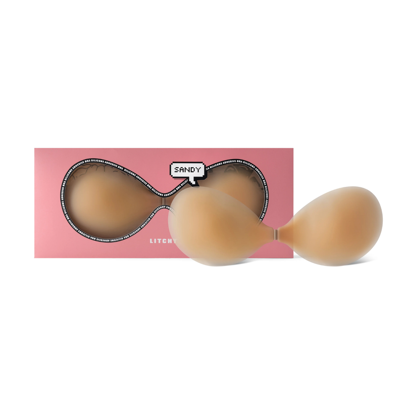Litchy Adhesive Bra Sandy Cup C