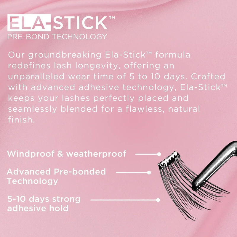 Lola's Lashes Pre-glued Lashes Soft Wisp Brown Petite Pack, voorgelijmde wimperclusters in bruin