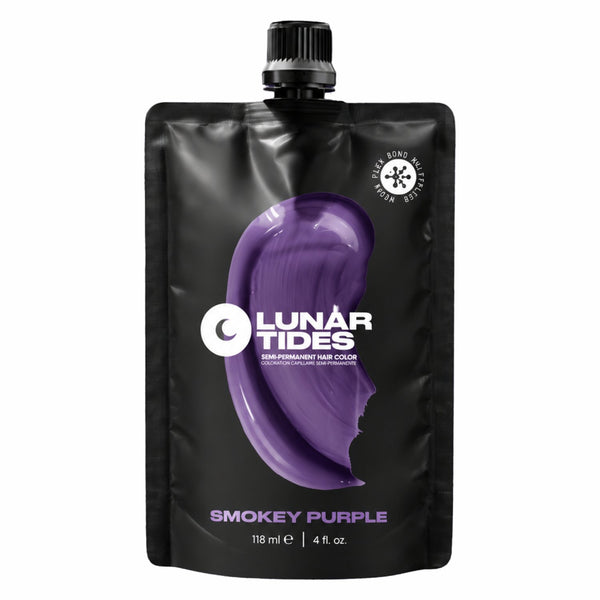 Lunar Tides Semi Permanent Hair Color Smokey Purple, semi-permanente haarverf met paarse tint en grijze ondertonen