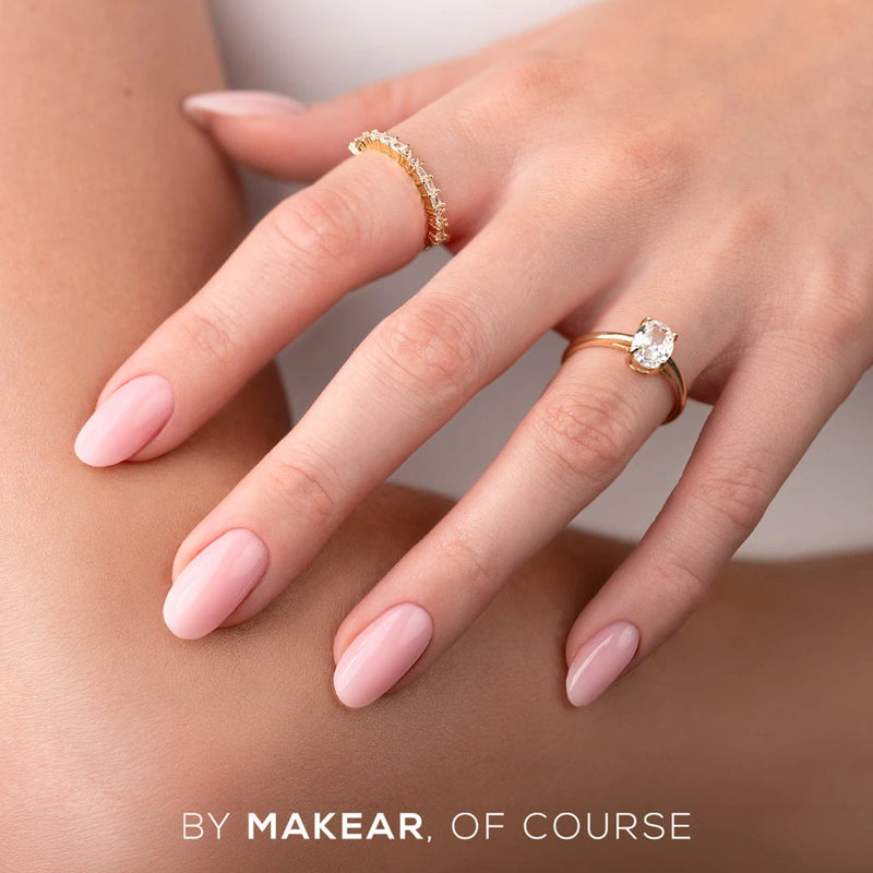Makear UV Gel Polish 605, doorschijnende roze gellak met milky effect