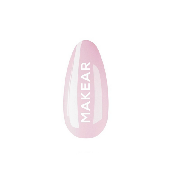 Makear UV Gel Polish 605, doorschijnende roze gellak met milky effect
