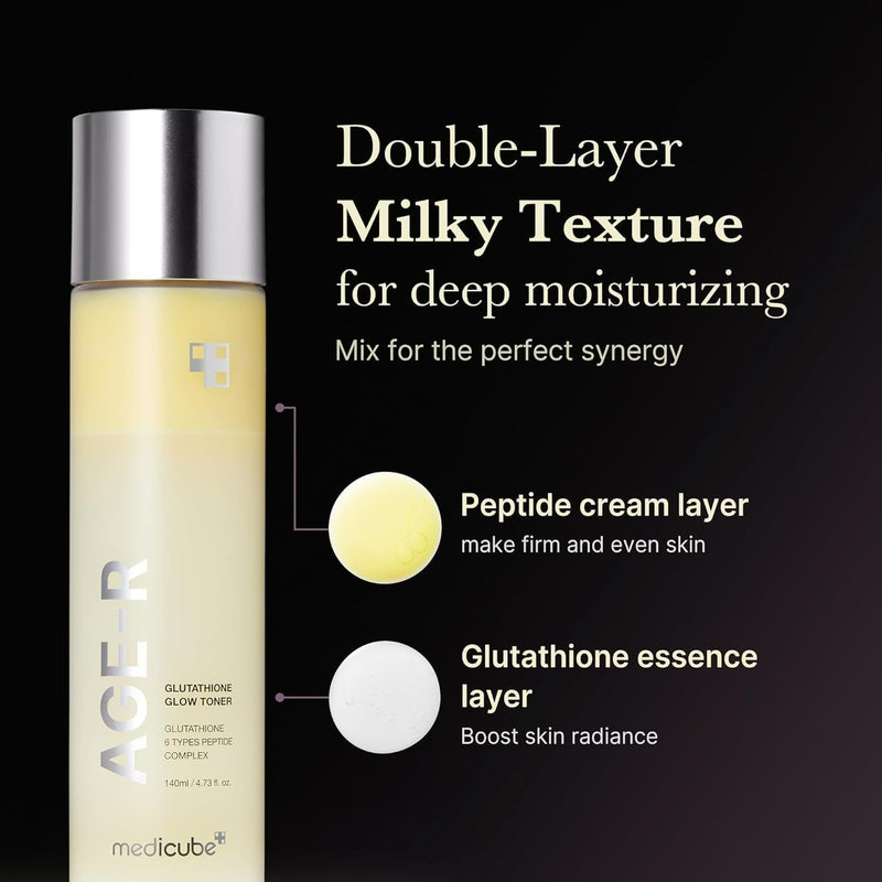 Medicube Age-r Glutathione Glow Toner, hydraterende toner voor een stralende en egale huid