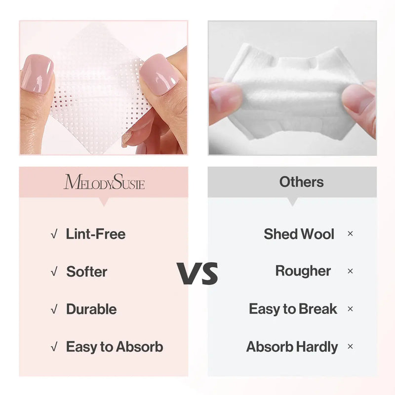 MelodySusie Lint Free Nail Wipes 1050Pcs