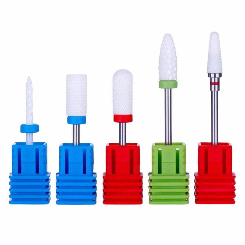 MelodySusie Nail Drill Bits BP Series Professional Ceramic Nail Drill Bits Set (5pcs)