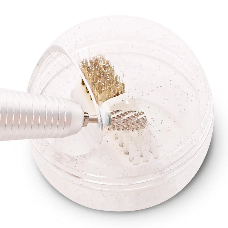 MelodySusie Nail Drill Bits Cleaner Box