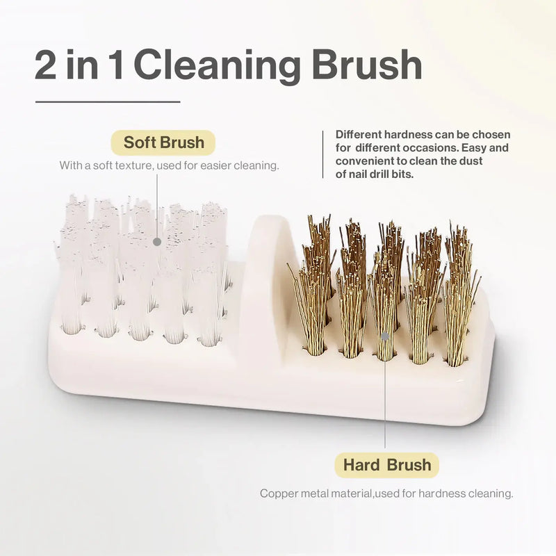 MelodySusie Nail Drill Bits Cleaner Box