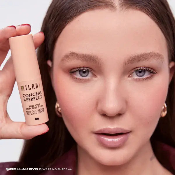 Milani Conceal + Perfect Blur Out Skin Tint 06 Light Warm Peach, romige stick foundation, foto 5 van 7