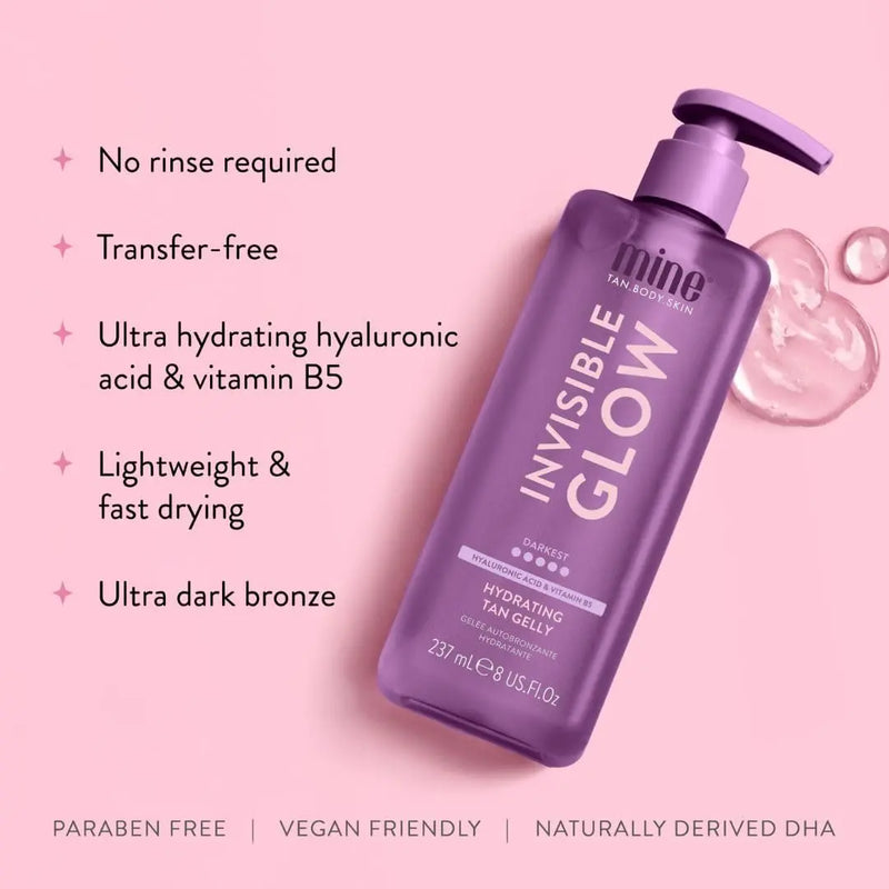 MineTan Invisible Glow Darkest Hydrating Tan Gelly