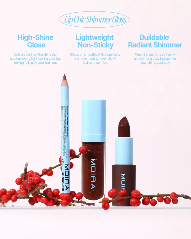 Moira Lip Chic Shimmer Gloss 001 Xoxo