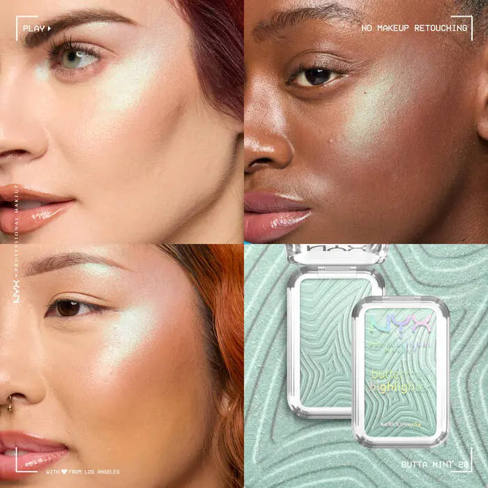 NYX Professional Makeup Buttermelt Highlighter Butta Mint