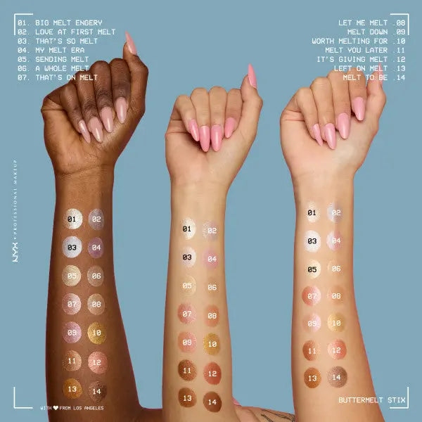 NYX Professional Makeup Buttermelt Highlighter Stix Big Melt Energy