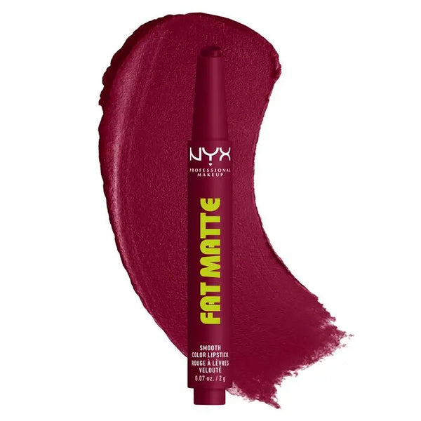 NYX Professional Makeup Fat Matte Smooth Color Lipstick Berry Smooth