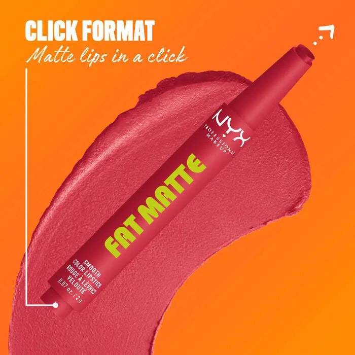 NYX Professional Makeup Fat Matte Smooth Color Lipstick Flamingo Feather
