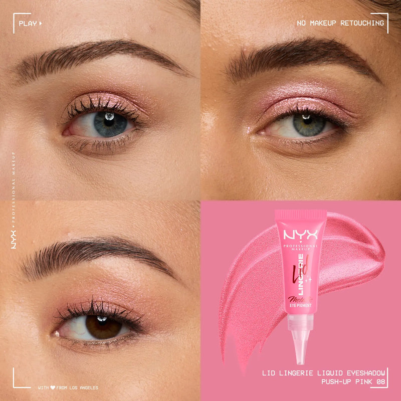 NYX Professional Makeup Lid Lingerie Cream Eye Pigment 08 Push Up Pink