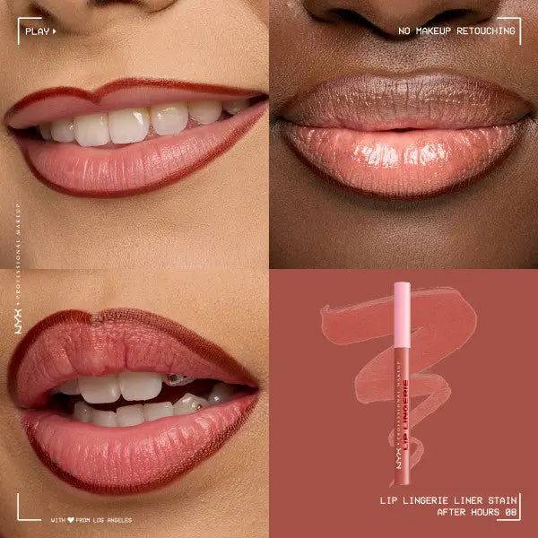 NYX Professional Makeup Lip Lingerie Lip Liner Stain After Hours