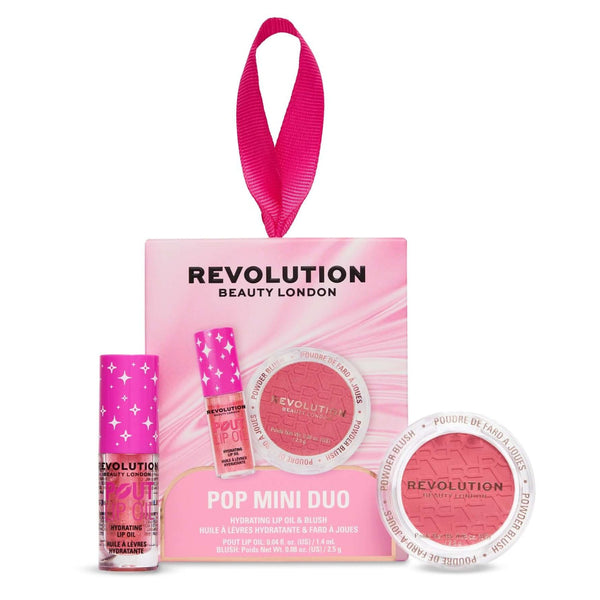 Revolution Pop Mini Duo, make-up set met mini blush en lipolie