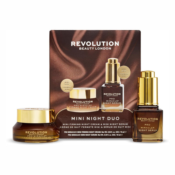 Revolution Pro Mini Night Duo, set met een serum en nachtcrème voor huidverjonging