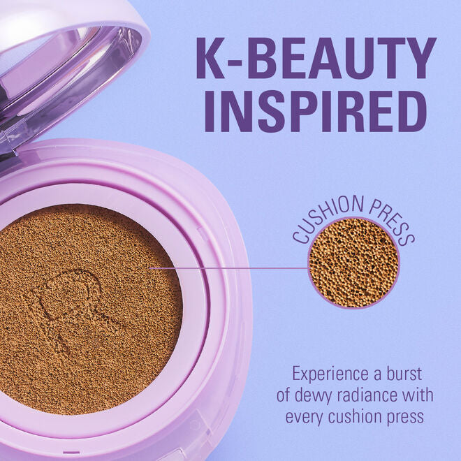 Revolution Superdewy Cushion Foundation Medium Tan Neutral, vloeibare foundation met dewy finish, foto 2 van 10