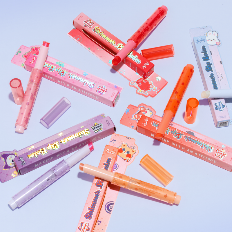 Rude Cosmetics Chibi Manga Collection Shimmer Lip Balm Fairy Fizz, hydraterende lippenbalsem met shimmer, foto 3 van 5