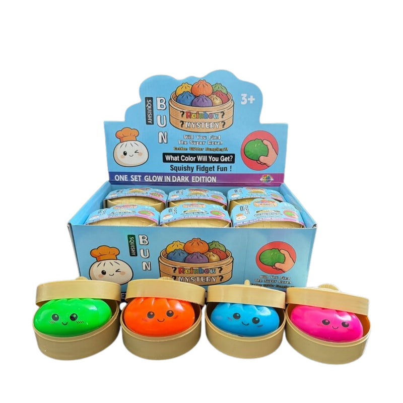 Squishy Mystery Dumpling Glow in the Dark Squishy, stressbal die licht geeft in het donker, foto 2 van 2