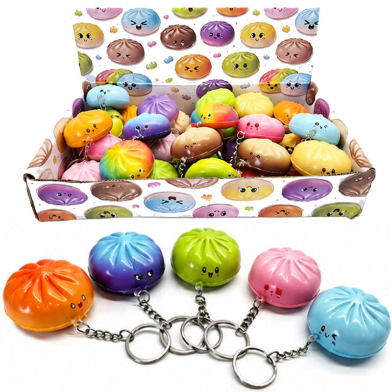 Squishy Mystery Dumpling Keychain Squishy, verrassings squishy sleutelhanger, foto 2 van 2