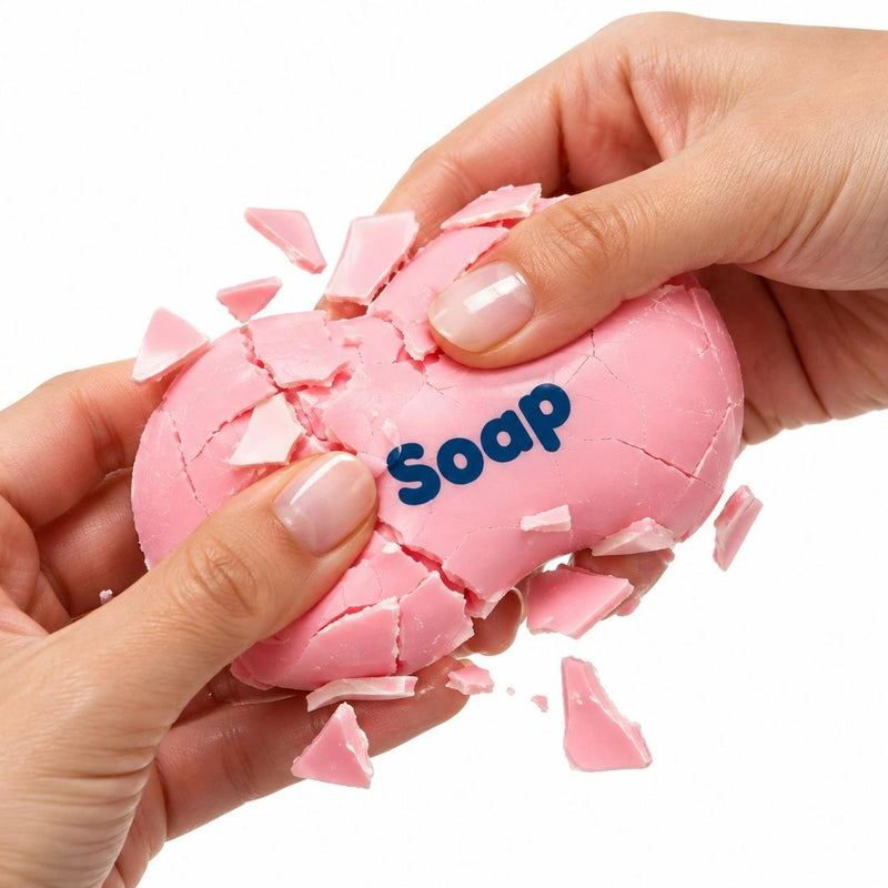 Squishy Wax Cracking Mystery Soap Squishy, zeepvormige squishy met krakend ASMR-effect.
