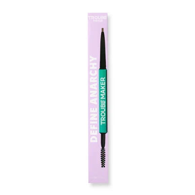 Trouble Maker Define Anarchy Micro Brow Pencil Soft Black, ultradun wenkbrauwpotlood, foto 2 van 2