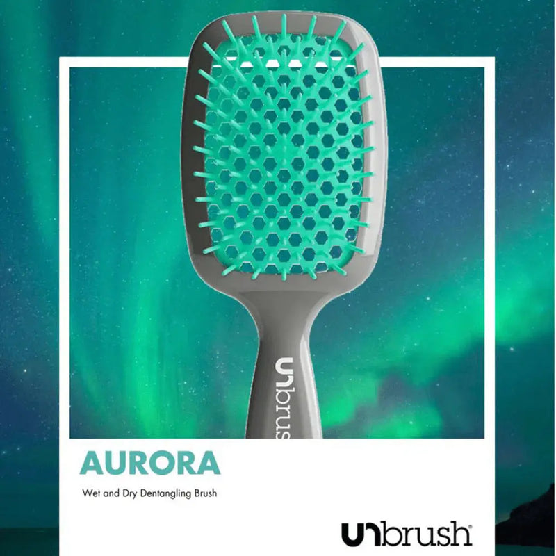 UNbrush Detangling Hair Brush Aurora Teal