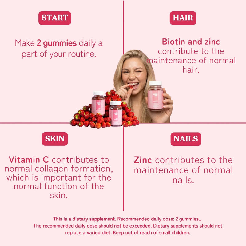 Yuaia Haircare Hair Vitamins Vegan Gummies, vegan haarvitamines voor gezond haar, foto 3 van 5