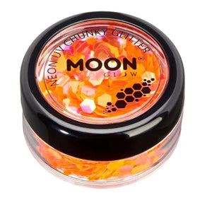 Moon Glitter Neon UV Chunky Glitter Orange