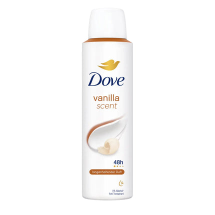 Dove Deodorant Spray Vanilla, bestverkochte deodorant van Boozyshop