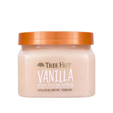 Tree Hut Vanilla Shea Sugar Scrub, bestverkochte body scrub van Boozyshop