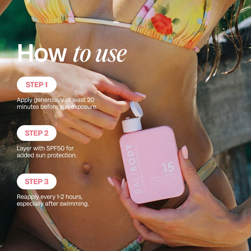 Watermelon Tanning Oil SPF15