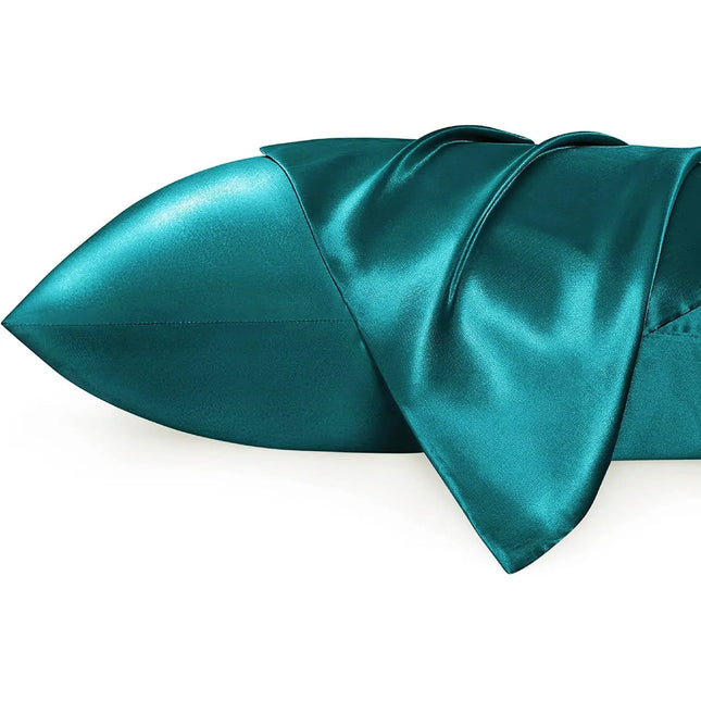 African Fabs Silky Satin Pillowcase Teal